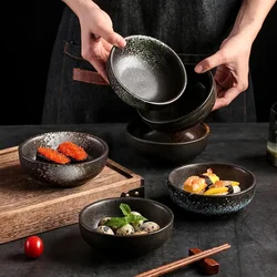 4.5 Inch Rice Bowl Japanese-style Ceramics Noodle Soup Bowl 330ml High Capacity Household Tableware Cute Creativity Dessert Bowl