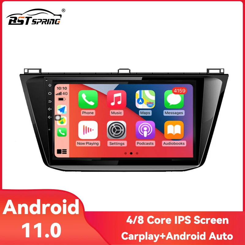 2 Din Android Car Radio GPS Navigation For Volkswagen Tiguan 2 Mk 2017 2018 2019 2020 Autoradio 2DIN Carplay Audio