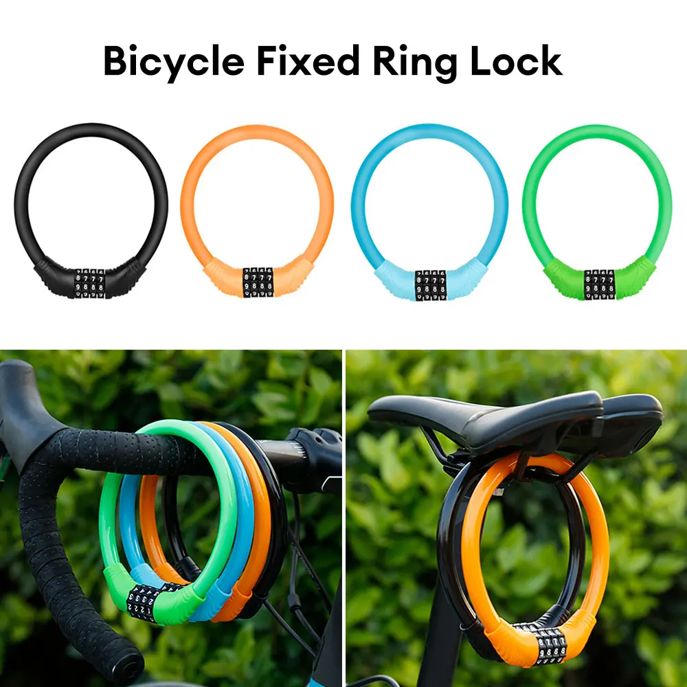 Bicycle Bike Lock Anti-theft Mtb Road Bike Steel Wire Chain Lock Motorcycle Helmet Folding Bike Electric Scooter Safety Padlock