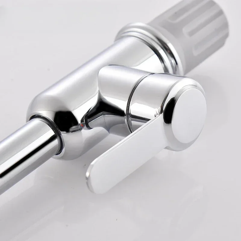 360° Swivel Kitchen Faucet Stainless Steel Hot and Cold Water Tap Kitchen Accessories Sink Faucet Single Handle Mixing Faucet