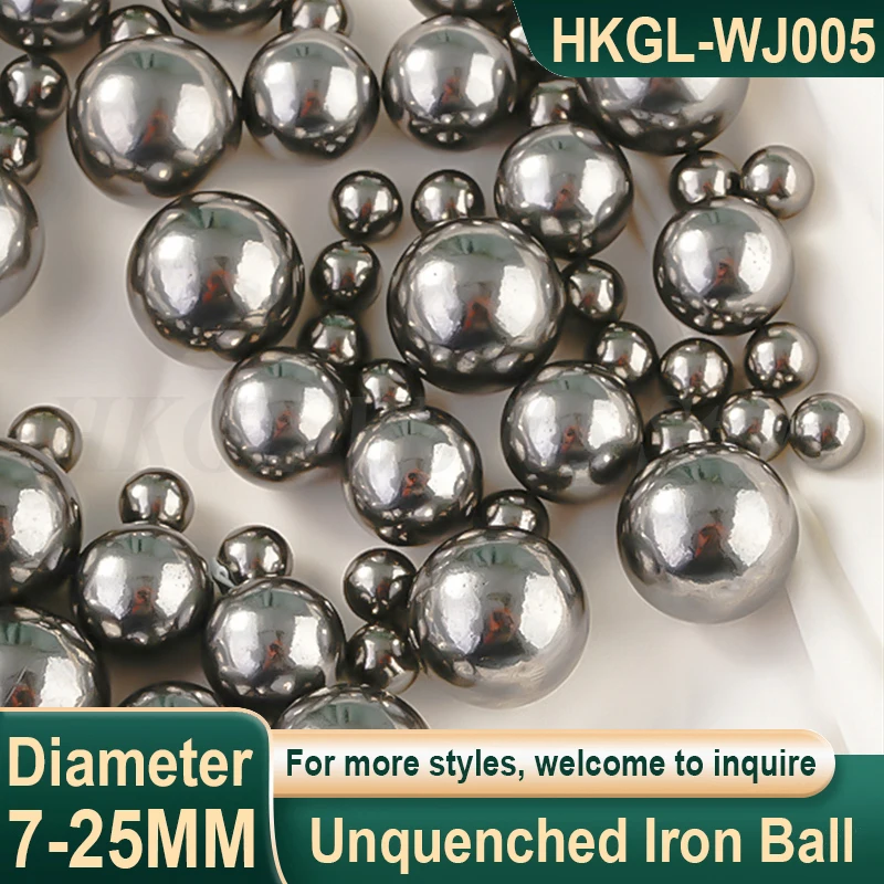 1kg Solid Q235 Iron Ball 7-25.4mm Unquenched Carbon Steel Ball Smooth Round Iron Ball Iron Bead Easy to Process/Weld