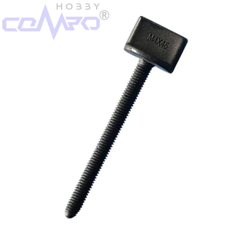 

10 Pcs Metric M4 Full Threaded Nylon Thumb Screws Set Black Color for RC Airplane Model Replacement Parts DIY Accessories