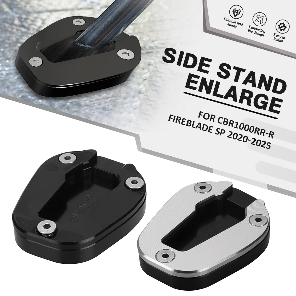 

For Honda CBR1000RR-R Fireblade SP 2020-2025 Motorcycle Kickstand Extender Foot Side Extension Pad Support Plate Enlarged Base