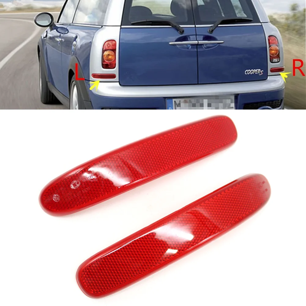 

Red Lens Rear Left Right Bumper Reflector Lamp Tail Warning Light Assembly For BMW Mini Cooper Clubman R55 2008-2014