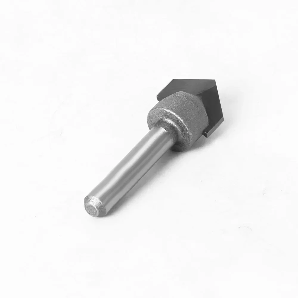 1PC 1/2" 12.7MM 1/4" Shank Milling Cutter Wood Carving Wood 90 Deg V Type Slotting Cutter Tungsten Woodworking Carving Tool