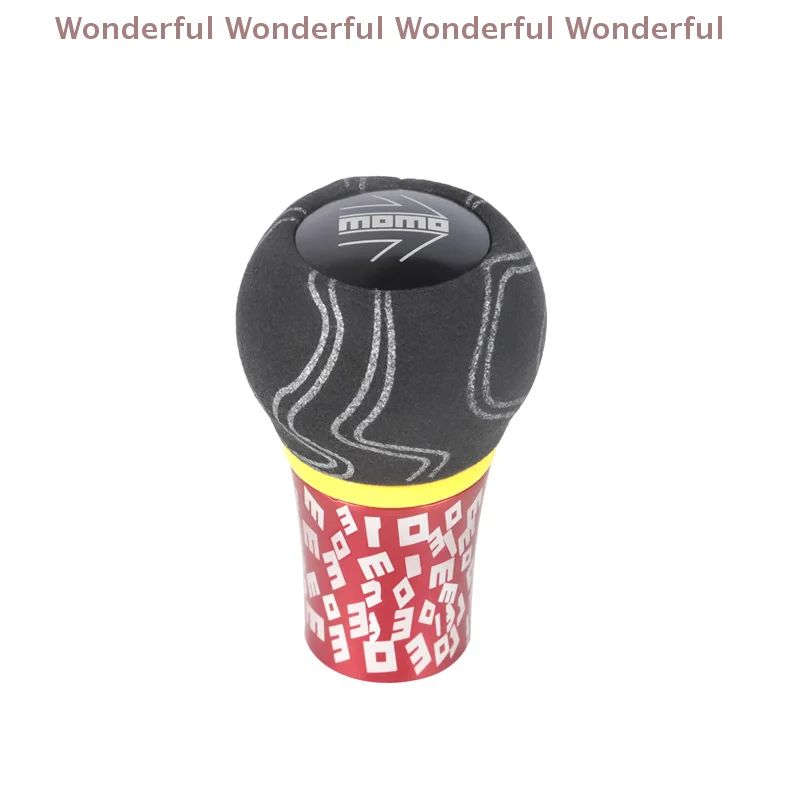 Gear Shift Knob Graffiti AluminModified gear head Aluminum Graffiti Gear Shift Knob Suede Manual Transmission Universal Car Tool