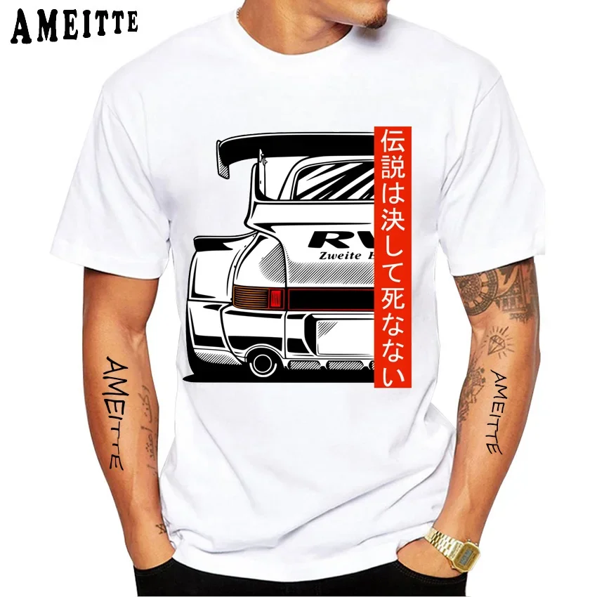 

Tropical Sunset Vibes RWB 993 Special Color Exclusive Classic T-Shirt RWB 964 JDM Tuning Car TShirt Men Sport Tshirts Casual Tee