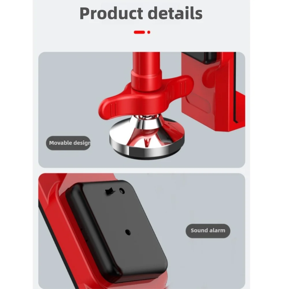 

Adjustable Alarm Door Stopper Personal Protection Anti Theft Door Lock Brace Portable Security Device Non-Slip Door Jammer
