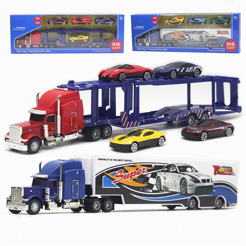 

1: 48 alloy container truck model,engineering transport vehicle model,rescue truck toy,wholesale