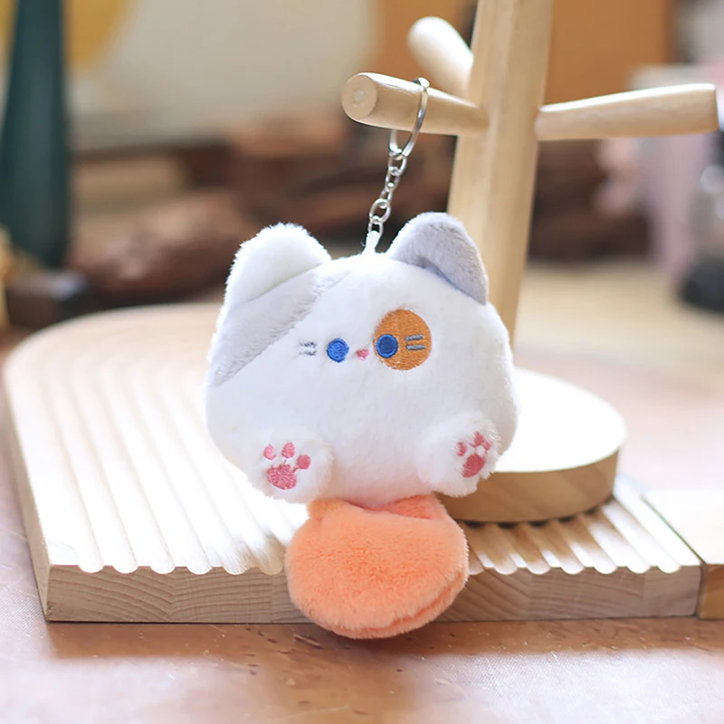 Morbido orsacchiotto portachiavi peluche coniglio ciondolo portachiavi gingillo fai da te bambini giocattoli di peluche borsa accessori per auto