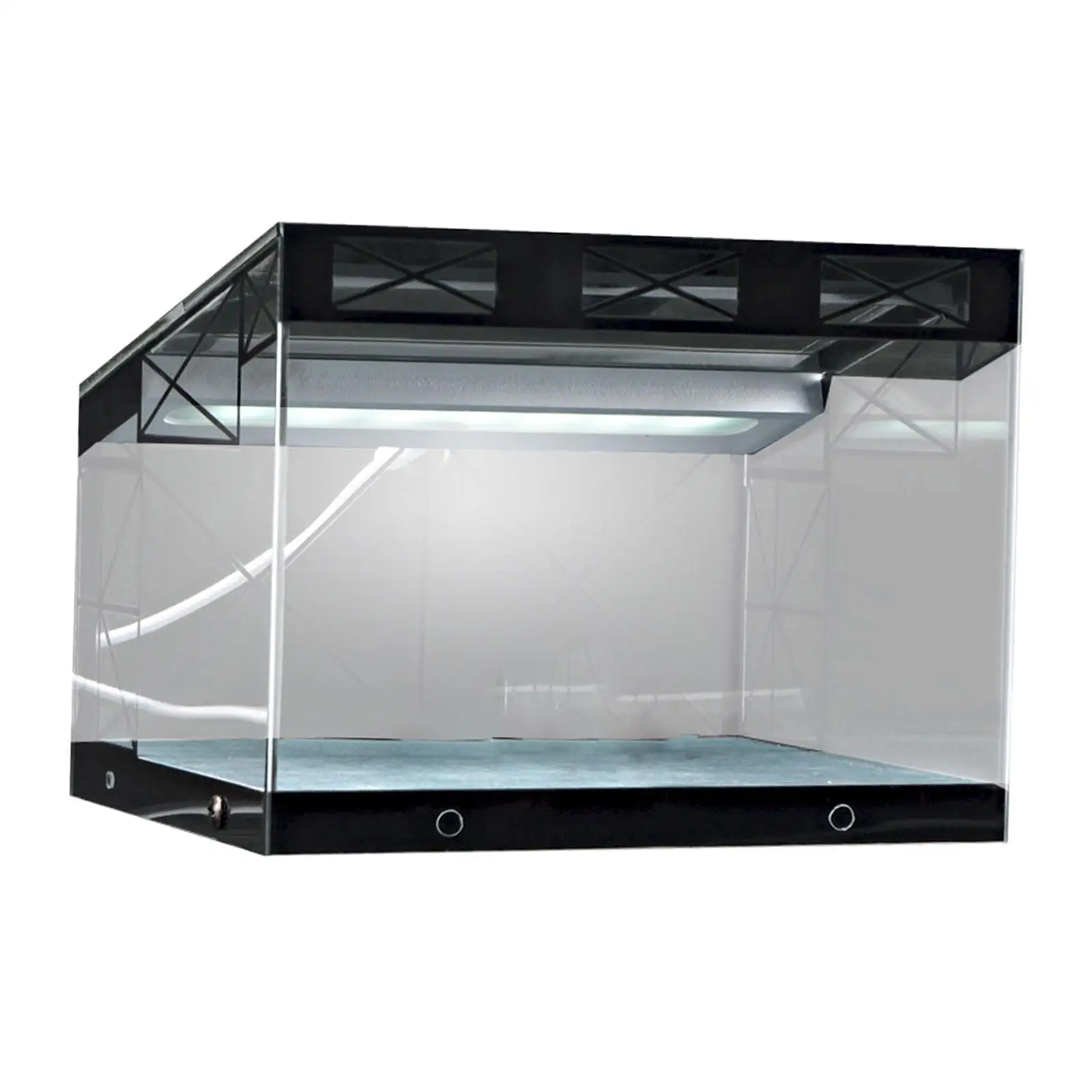 

1/64 Diorama Car Display Case with Lights Acrylic Decorative Simulation Parking Lot Realistic Diecast Car Garage Home Decor
