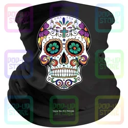 Mexican Skull Death Floral Top Vest 1081 Printing Bandana Face Mask Scarf Neck Gaiter Head Band