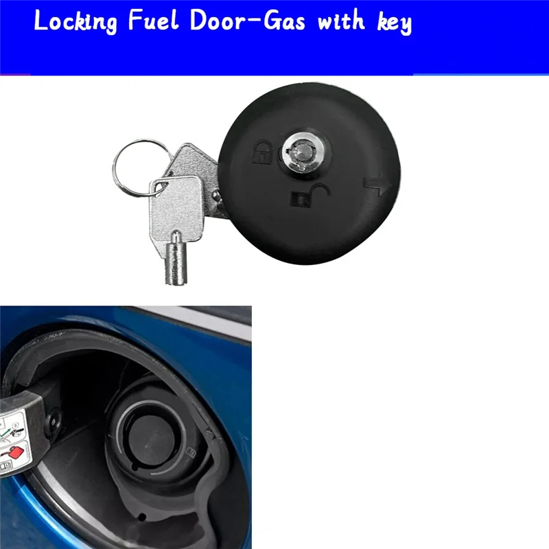 

For Ford F-150 2015-2022 Raptor Mustang Car Locking Fuel Door-Gas With Key BU5Z-9C268-AA BU5Z9C268A Fuel Fill Lock