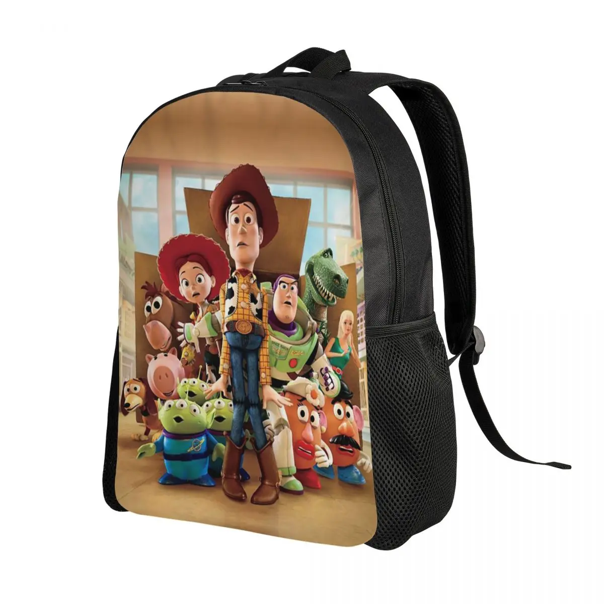 Custom Disney Cartoon Toy Story Laptop Backpack Men Women Basic Bookbag for School College Students Bags