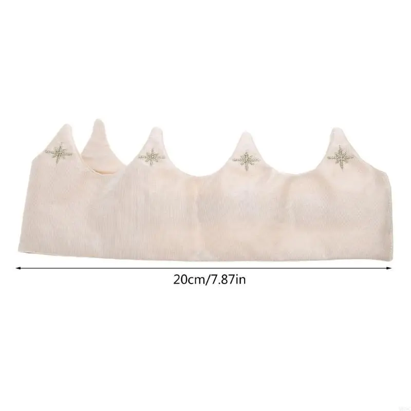 M89C قبعة حفلات أعياد الميلاد عصابة رأس لحفلات أعياد الميلاد للأولاد أو البنات قبعة مرنة للأطفال حديثي الولادة هدية