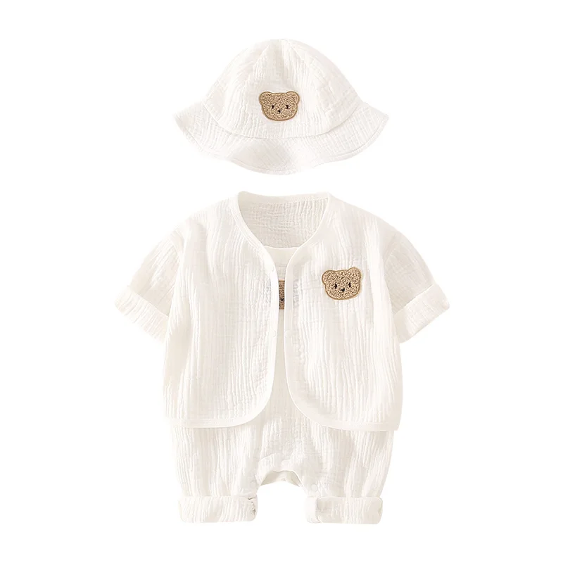 Adorable Baby Outfit Set Spring Summer Long Sve Onesie Trendy Baby Clothes Tee Piece Set High Waist Cotton Rer