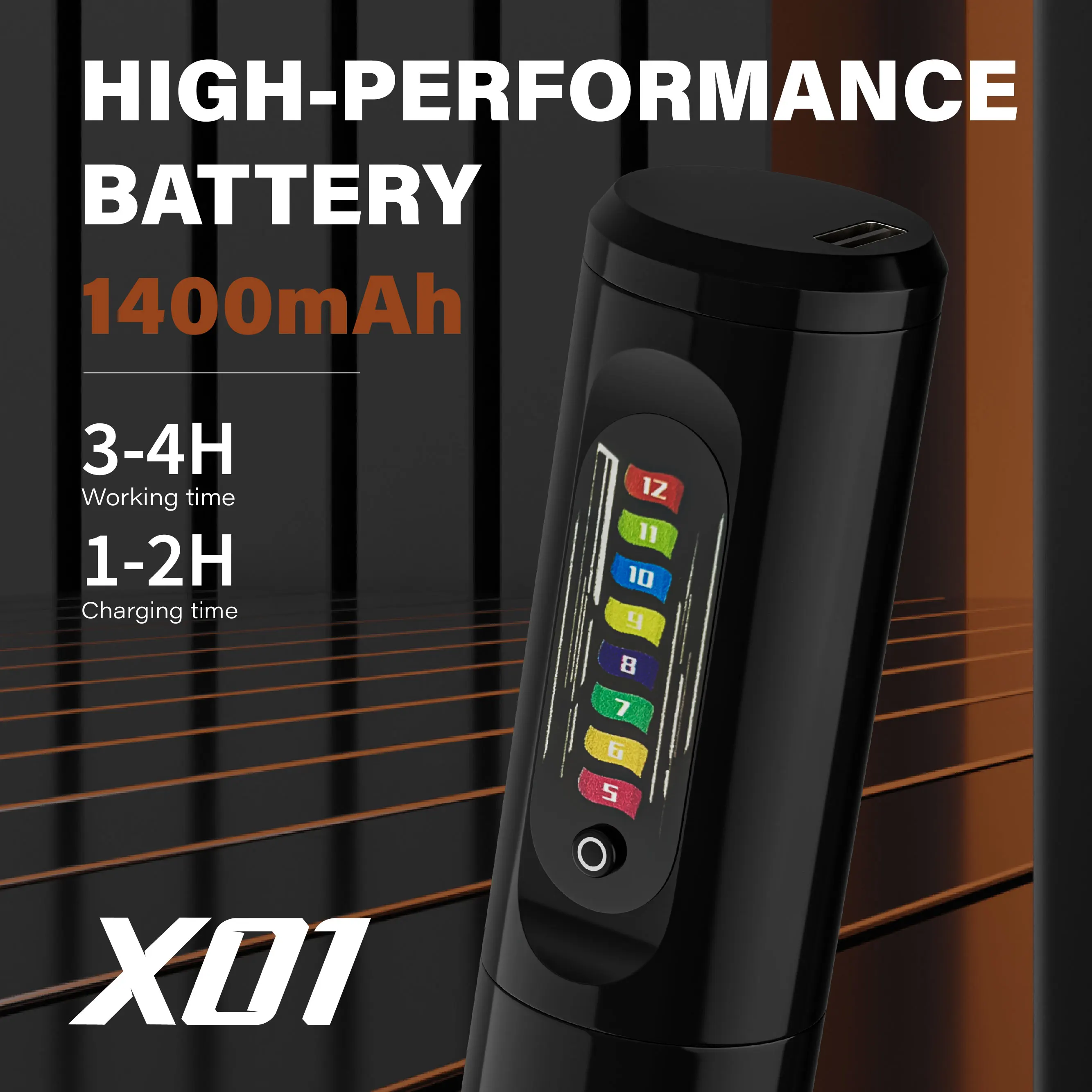 Neebol Unibody Tattoo Pen Kit Wireless Tattoo Machine Rainbow Botton Tattoo Supply for Permanent Makeup