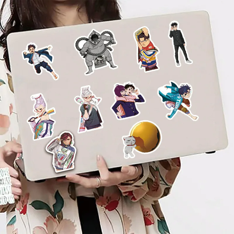 50 قطعة من ملصقات DANDADAN الجديدة - ديكور أنيمي عصري للمجلة وزجاجة المياه والجيتار