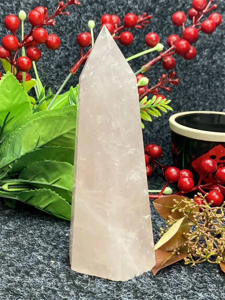 Natural Powder Vrystal Hexagonal Obelisk Reiki Healing Wand Find Ore Holiday Gifts Home Decor Decoration Called The Gem Of Love