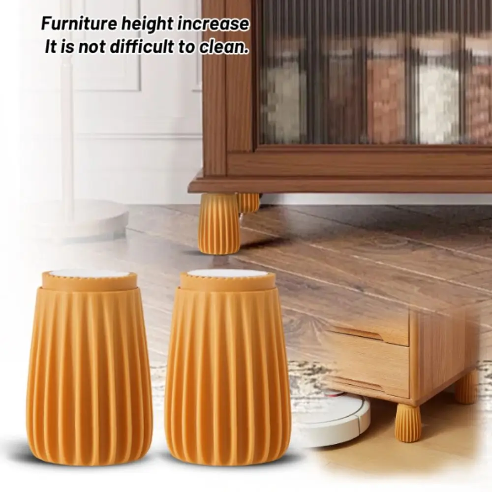 

Heavy Duty Leg Risers Adjustable Retractable Bed Stabilizer Effectively Increase Anti-Shake Wall Protective Pad Office Use