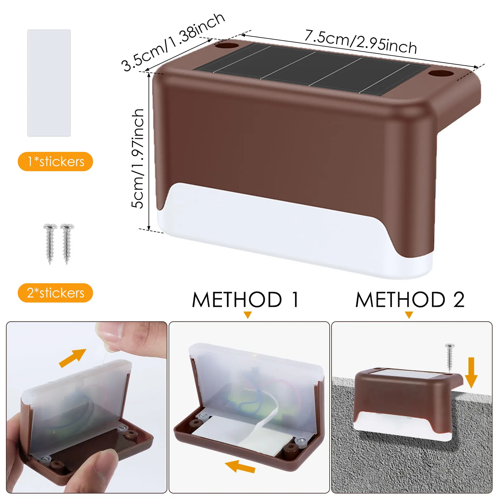 1/4/8/12/24pcs Solar LED Lights Garden Light Deck Lamp Solar Stairs Light Waterproof Solar Step Lamp Patio Lamps Fence Light