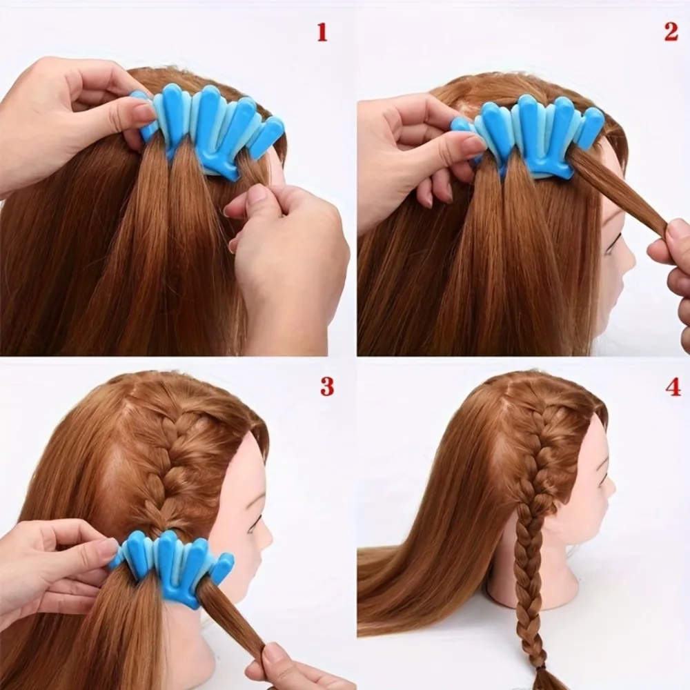 4Pcs DIY Hair Braiding Tool Set Quick Twist Styling Accessories Automatic Maker Braid Helper for Beginners Hairstyle Design