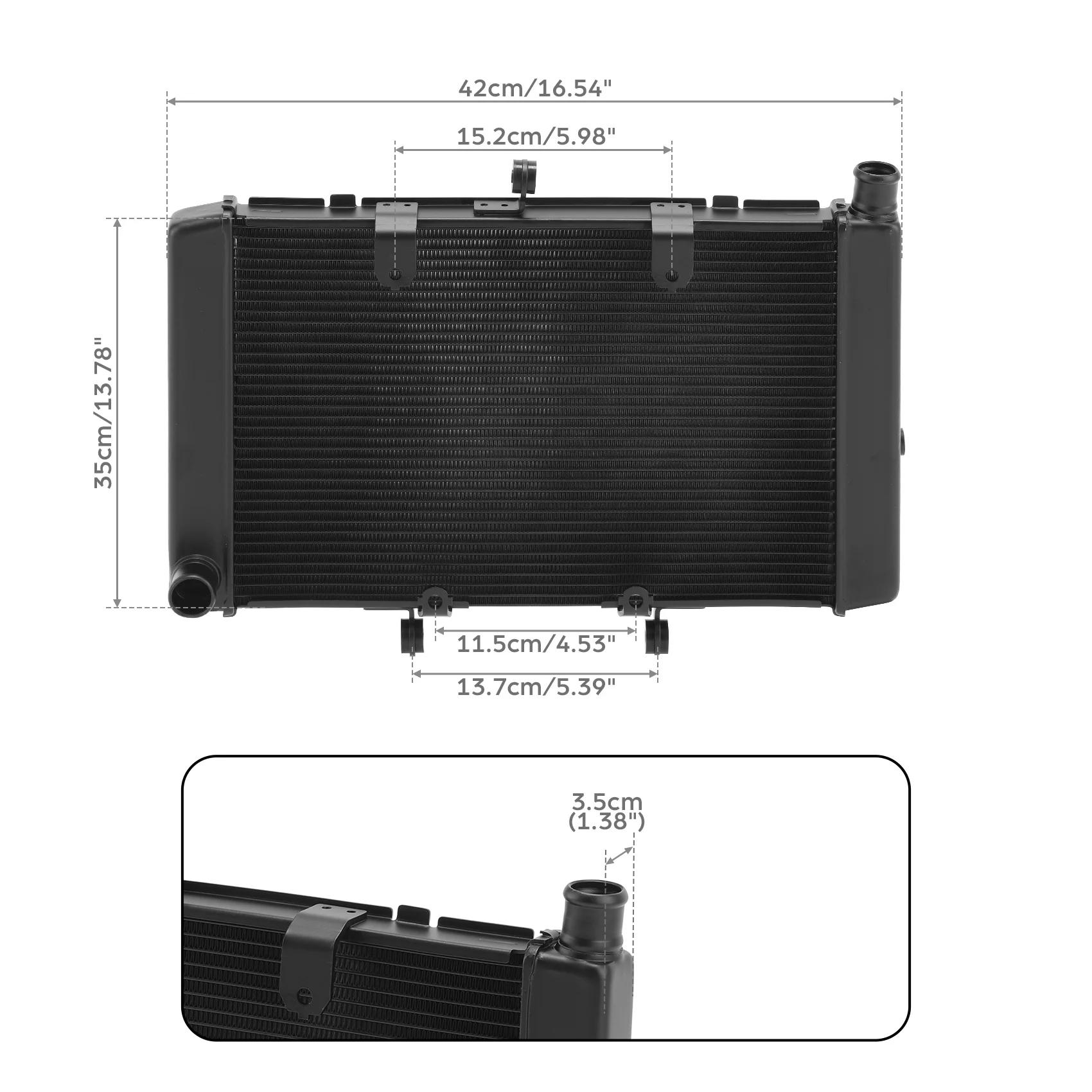 

Aluminum Engine Radiator Cooler Fit For Honda CB1000R 2008-2017 CBF1000 2011-2016