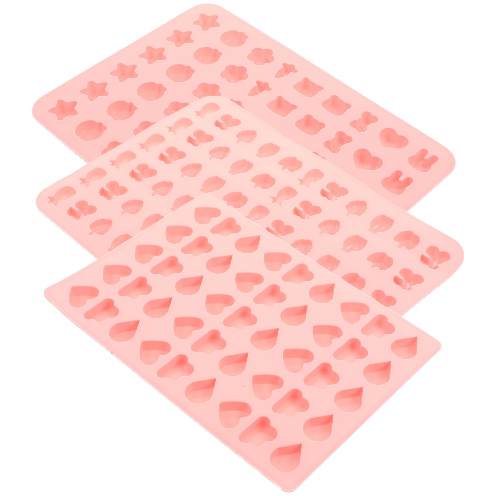 

3Pcs Silicone Fondant Mold for Cake Cupcake Chocolate Decoration DIY Baking Tools Heat Resistant Candy Molds Kitchen Dessert