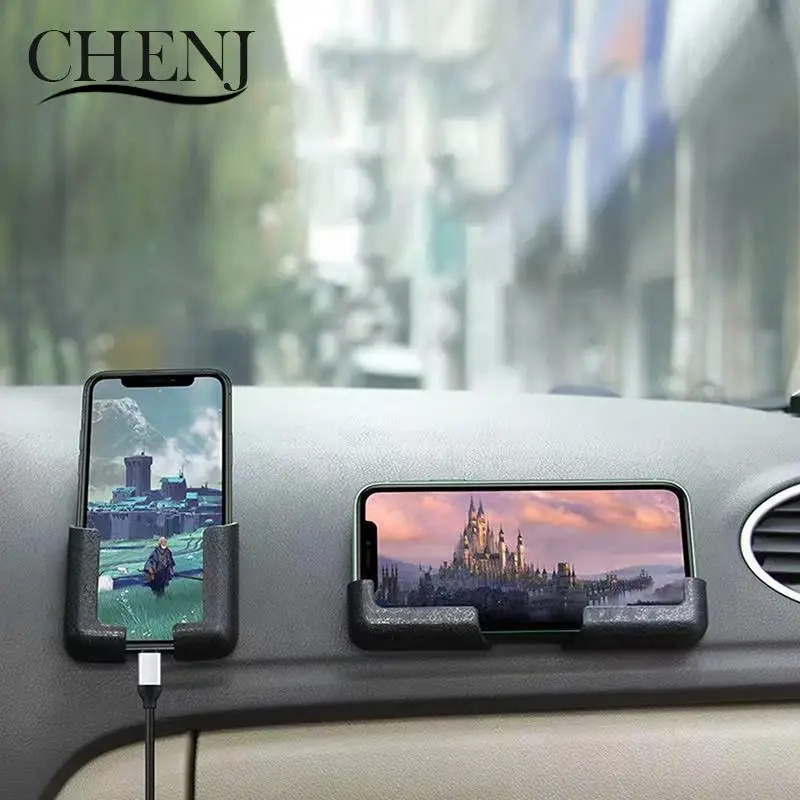 Multifunction Car Phone Holder Wall Phone Holder Remote Control Holder Cell Phone Holder Punch-free Paste Universal Car Bracket