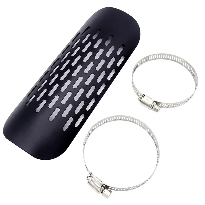 

1 Set Motorcycle Exhaust Muffler Pipe Guard For Harley Chopper Cruisers Black Metal Motobike High Quality Heat Shield Cover