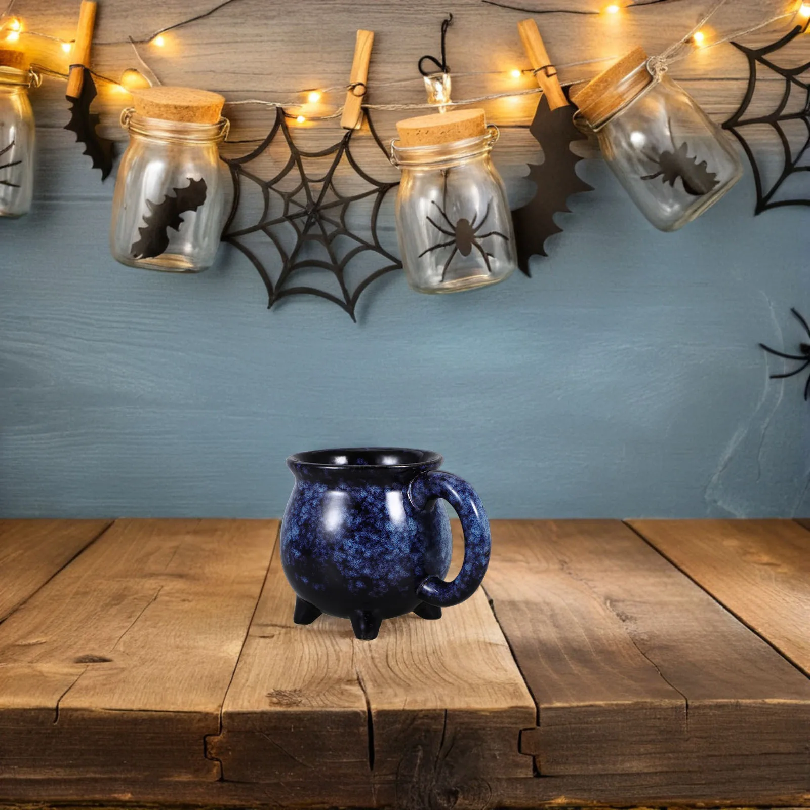 

Halloween Witch Cauldron Ceramic Mug 375Ml Comfortable Grip Coffee Tea Cup Halloween Coffee Mug Novelty Mugs Holiday Mugs