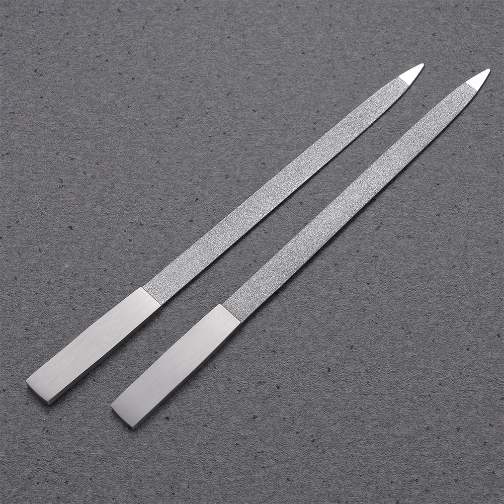

3Pcs Nail Files Stainless Steel Double Sided Manicure Tools for Natural Nails Sanding Smooth Fast Reusable Non Rust Metal Nail