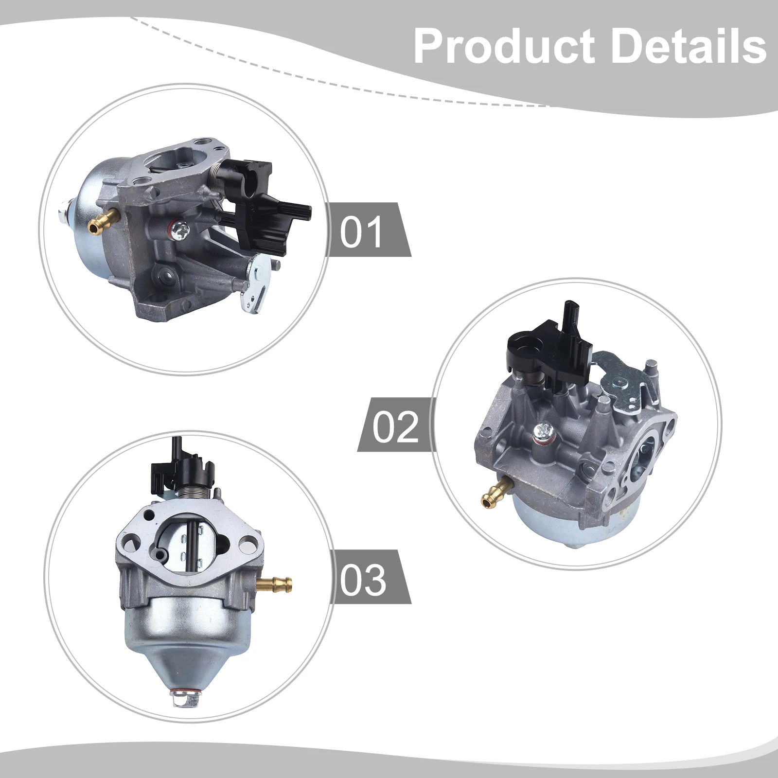 

Aluminum Alloy Carburetor Kit with Air Filter for Honda GCV170LA GCV200LA HRN216 HRX217 Models Long Lasting Use