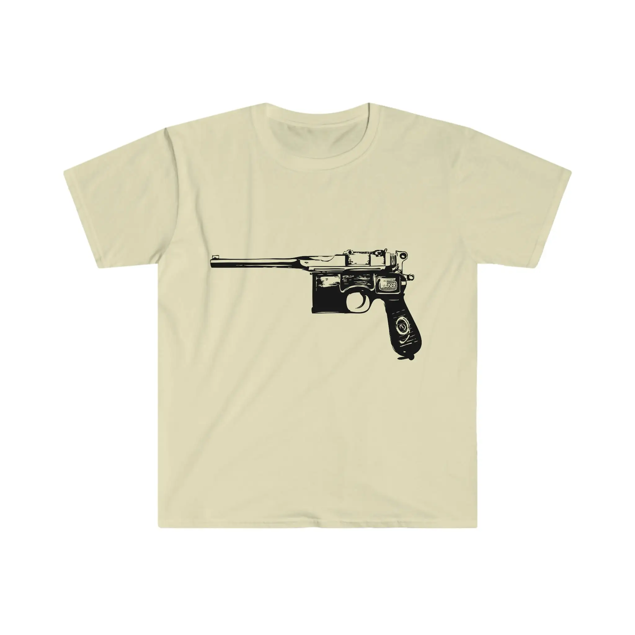 Mauser C96 Gun Pistol Broomhandle Ww2 German T Shirt Softstyle Han Solo