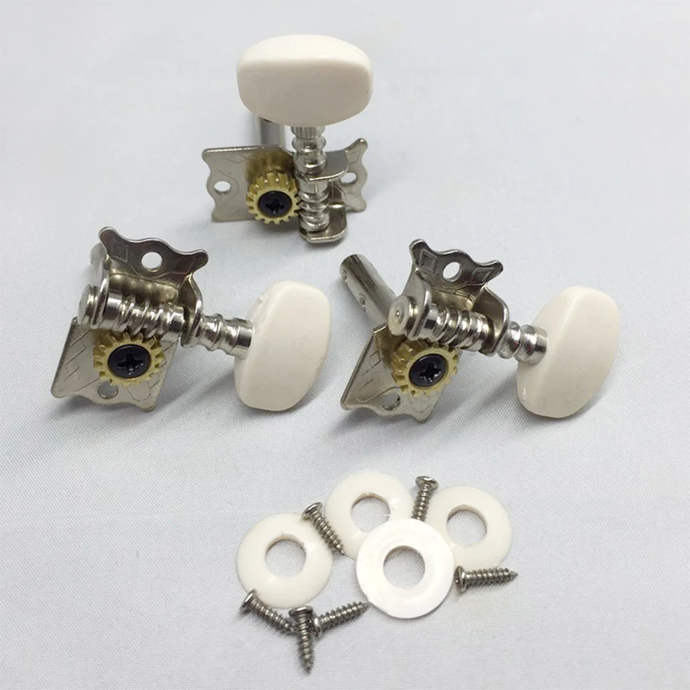 1/3pcs struna gitarowa kołki do tuningu gitara klasyczna Tuner głowice maszyn do lukowej gitary akustycznej Ukulele kwadratowe akcesoria tunery