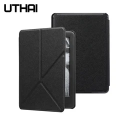 Чехол-накладка UTHAI K10 2019, кожаный чехол для Kindle 10 поколения, с функцией сна и пробуждения, 2019