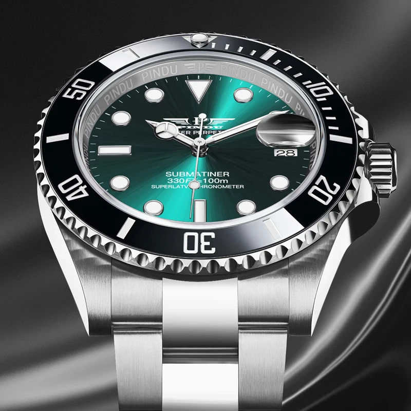 

PINDU Brand Design New 40MM Mechanical Watch Men MIYOTA Movement Luminous Stainless steel Waterproof Automatic TOP Luxury Watch