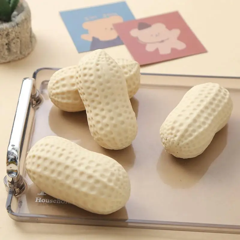 Squeeze Toy  Slow Rebound Fidget Toy Relieves Pressure Anxiety Peanut Decompression Toy Friends Gift Simulated Peanut