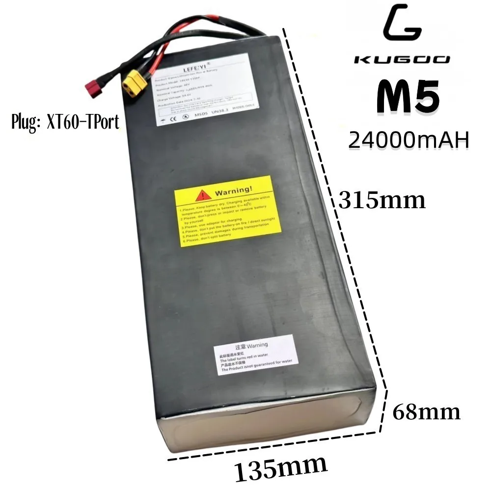 48V suitable for Kugoo M4, M4 Pro, M5, C1+, V1, X1, Joyor F5S, Y10 MaxSpeed electric scooter original battery 18650, BMS