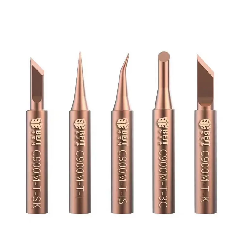 

BEST 5 in 1 Soldering Iron Tips Set Welding Nozzle Oxygen-free Copper Lead-free Solder Non-stick Tin Tip DIY Soldering Tools