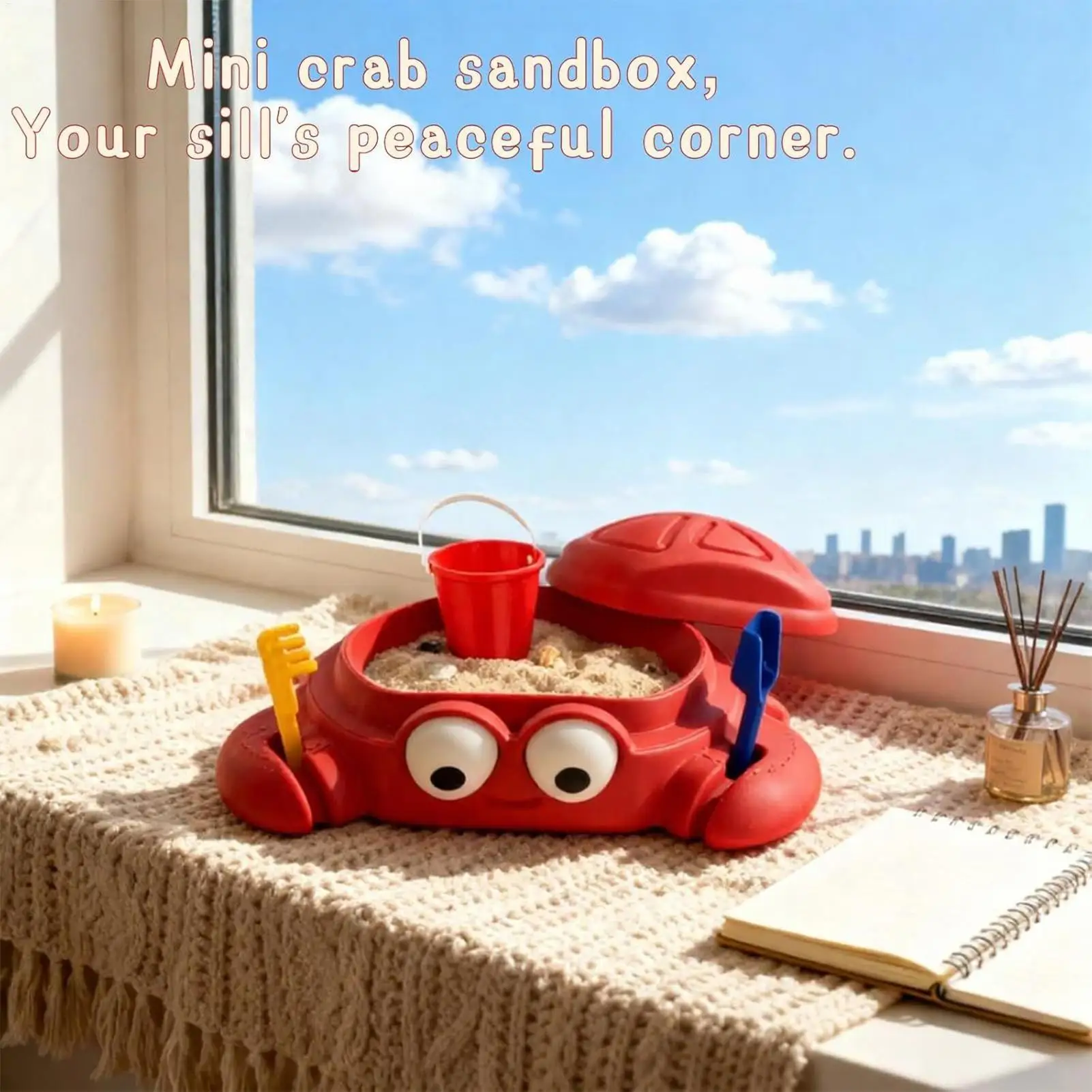 صندوق رمل صغير على شكل سرطان البحر انتزاع اللعب صندوق رمل حفار المنتزع الكبار مخلب السلطعون مخالب الشاطئ البلاستيك شاطئ البحر الكبار مجموعة الرمال الحسية #4