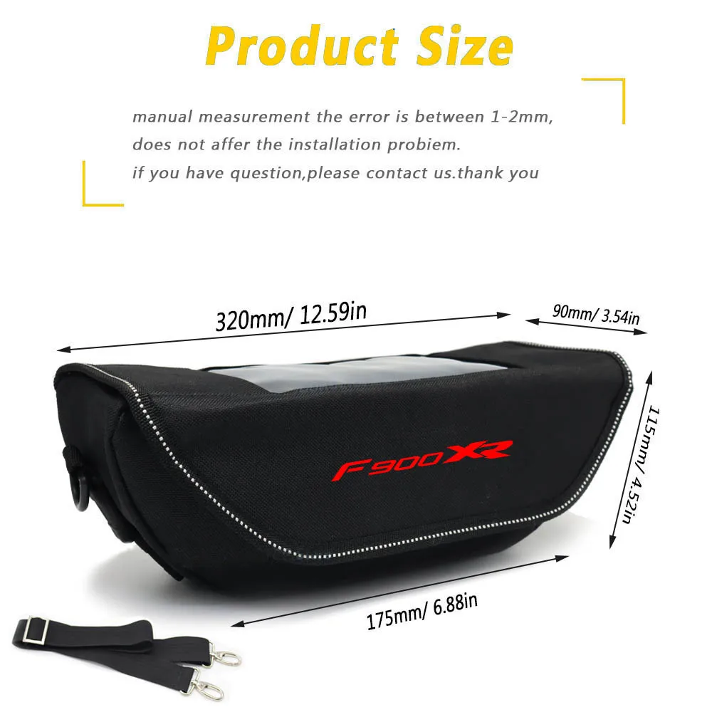 For BMW F900XR F900 XR F 900 XRMotorcycle accessory  Waterproof And Dustproof Handlebar Storage Bag  navigation bag