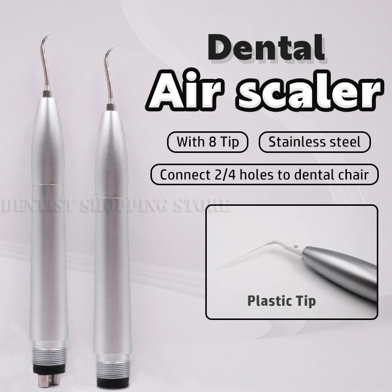 Dental Handpiece Activation Irrigation Perio Scaling Air Scaler With 5 Endo Plastic Tips And K1 K2 K3 2/4Holes Connector