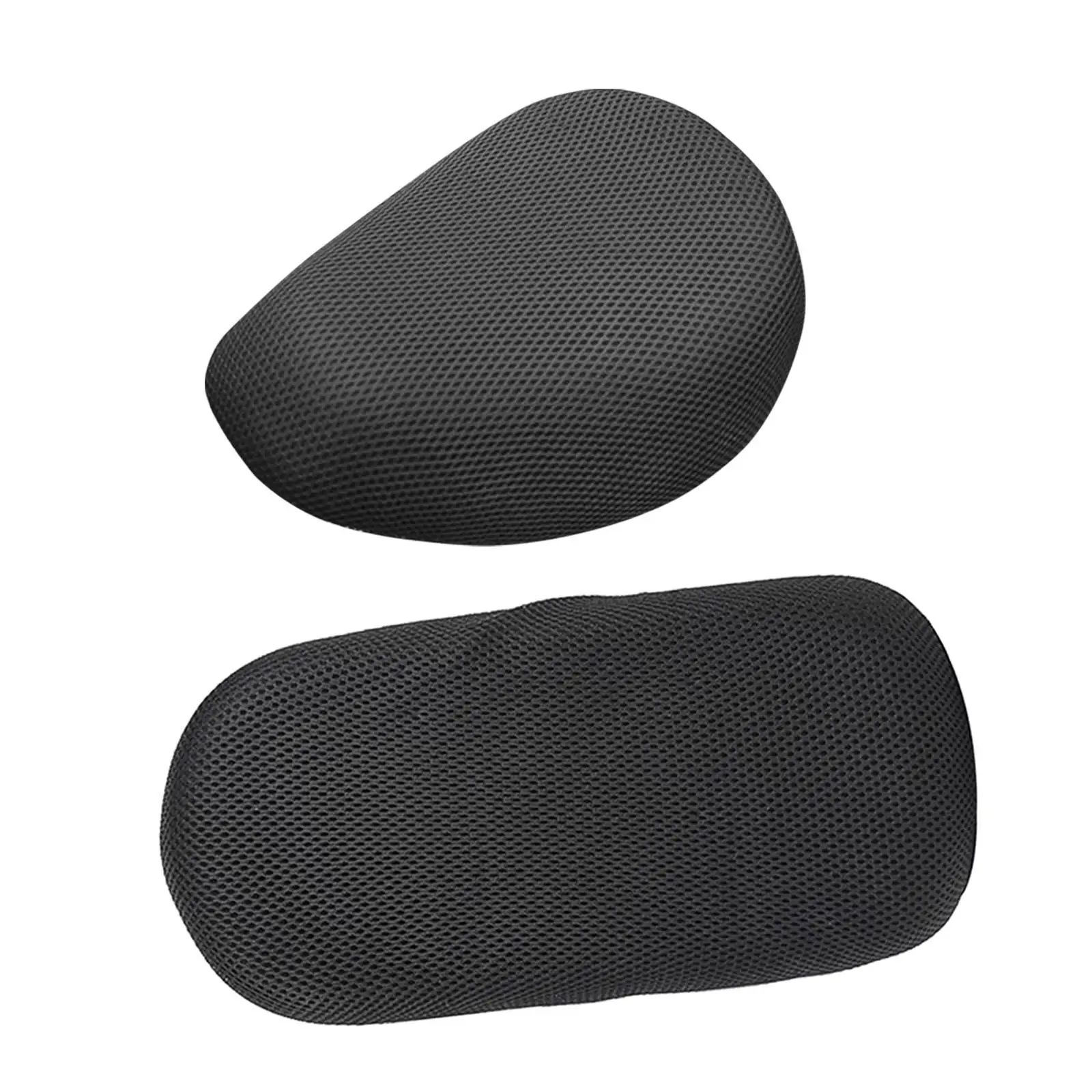 Breathable Fiber Motorcycle Seat Cover for Electric Bike Sun Protection Nonslip Saddle Cushion Outdoor Summer Travel Comfort