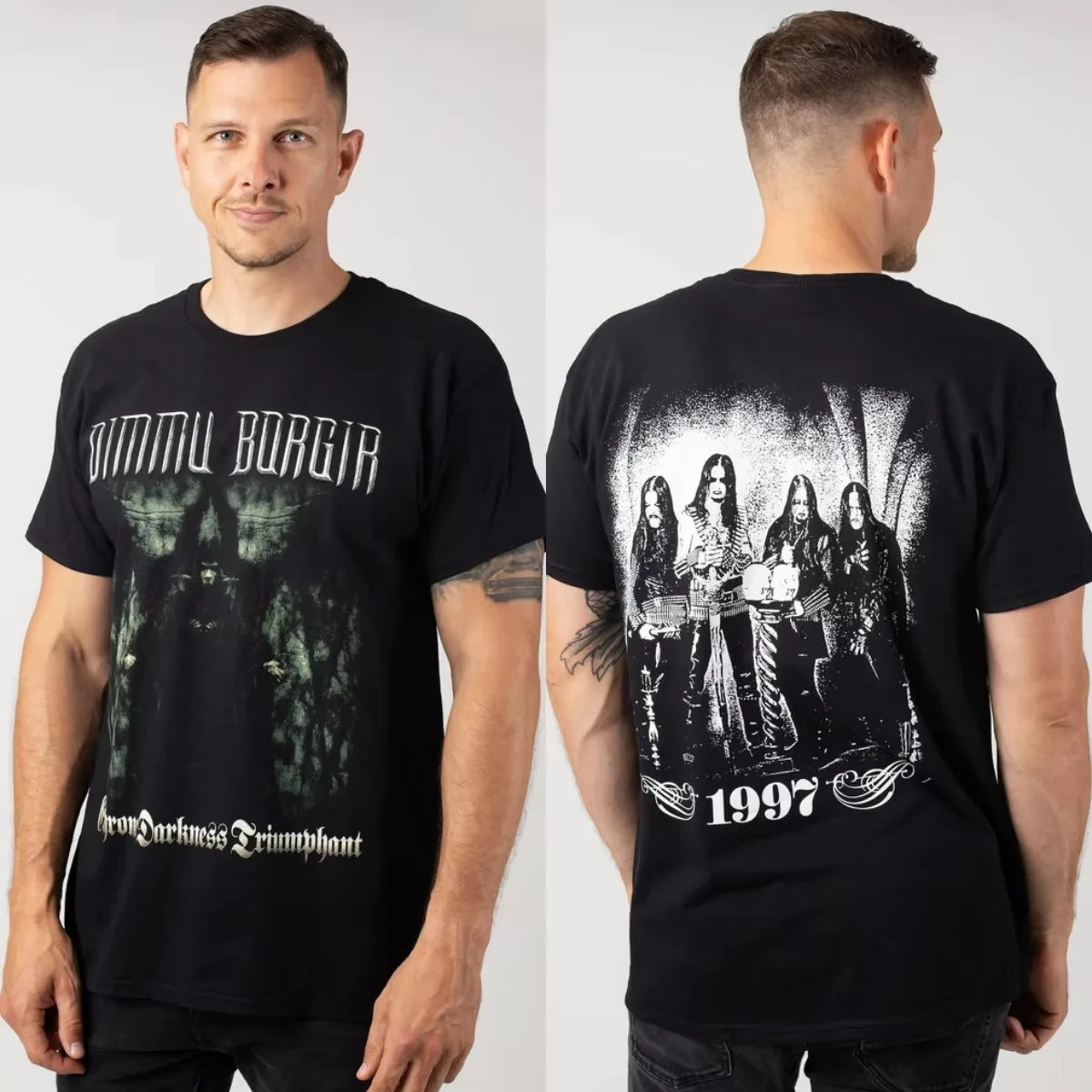 Life Is The Trial Dimmu Borgir Band Grafik-T-Shirt aus Baumwolle für Herren und Damen, Streetwear-T-Shirt – Detail 4