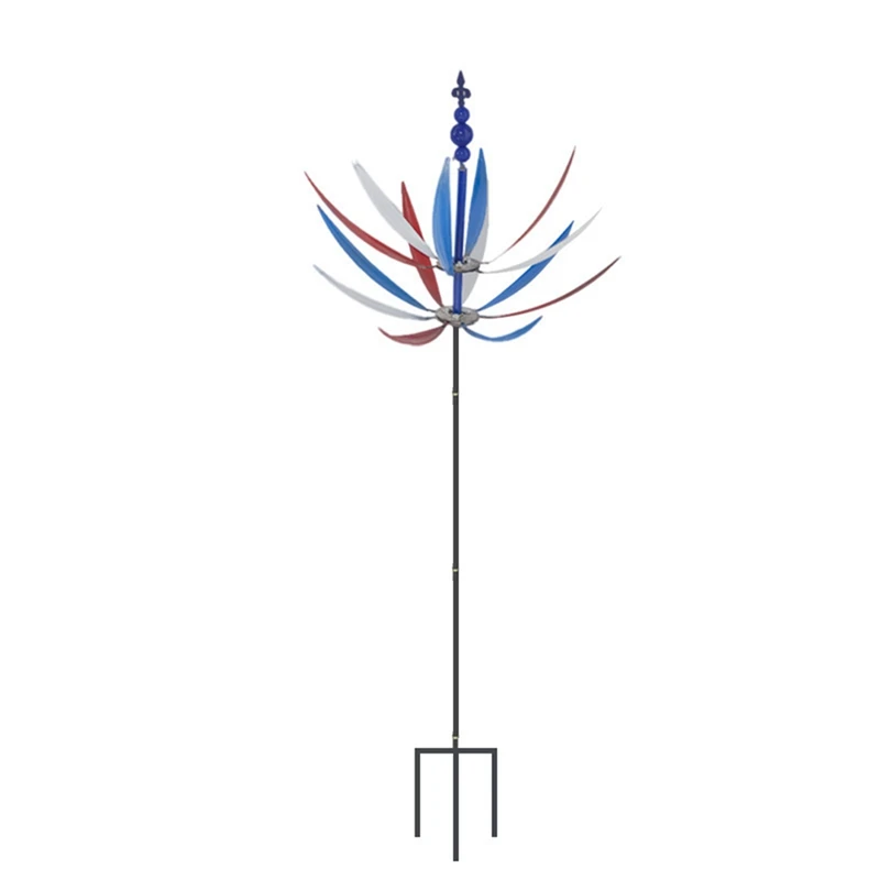 

Wind Spinner, Metal Wind Spinner Rotator With Stake, Garden Windmills For Yard/Patios/Outdoor, Courtyard Decoration