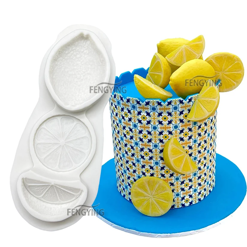 Lemon Orange Citrus Fruit Silicone Cake Baking Mold Sugarcraft Chocolate Cupcake Resin Tools Fondant Decorating Tools