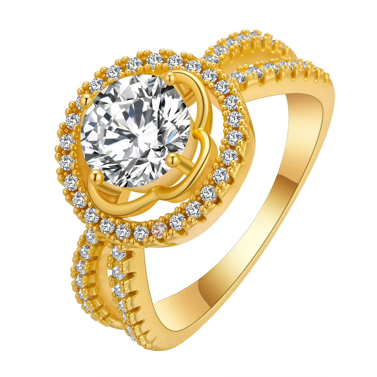 Vintage Fashion Meaning - Four Leaf Clover Ring, Over Clover