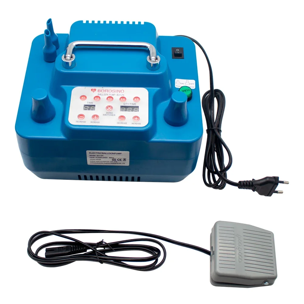 800W Electric Balloon Pump Timing Quantitative Professional Double Hole Inflator With Memory Function With Foot Switch