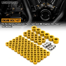 Motorcycle Bolt Covers Engine Head Caps Kit for Harley M8 Twin Cam EVO Sportster Touring Road Electra Street Glide Dyna Softail